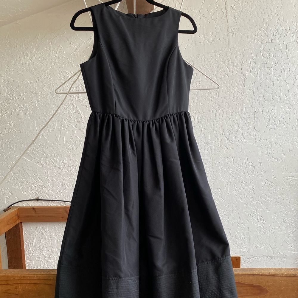 Isaac Mizrahi black dress nwt 2 fit flare lbd